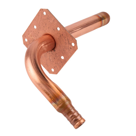 Sioux Chief PowerPEX Crimp Copper Stub Out Elbow (3-1/2" x 6") (Lead Free) 1/2"