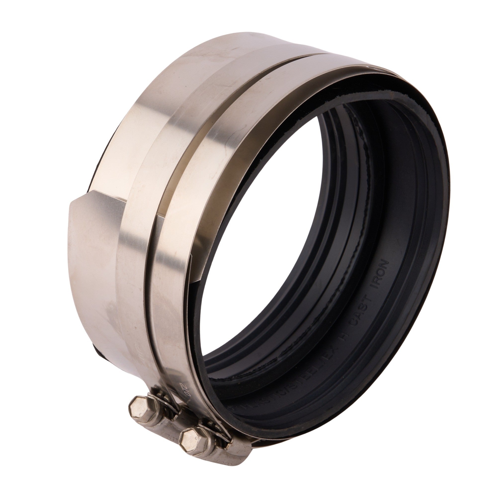 Flexible Coupling (Extra Heavy Cast Iron-Steel-PVC) 4" x 3"