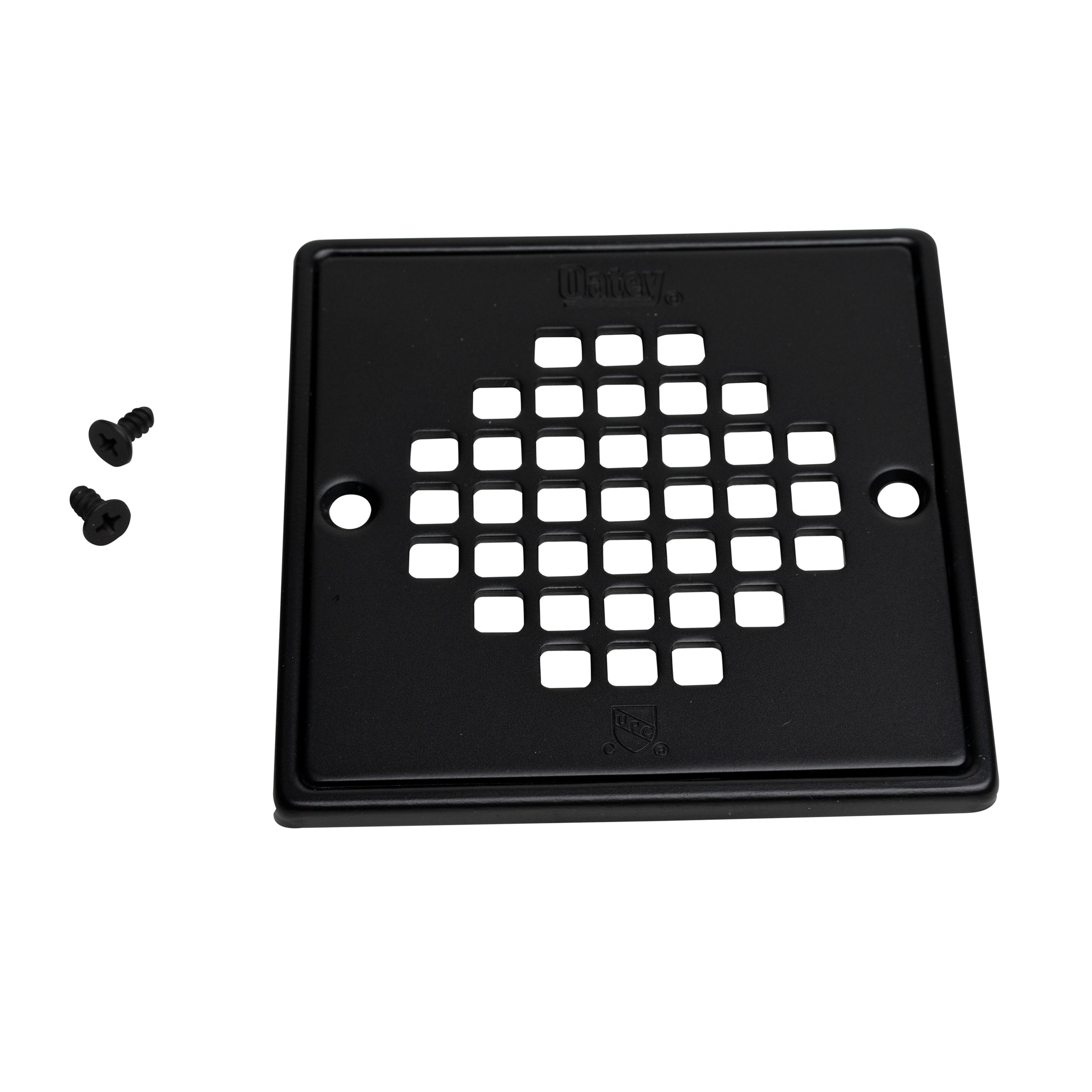 Series 130 Square Matt Black Strainer W/Ring