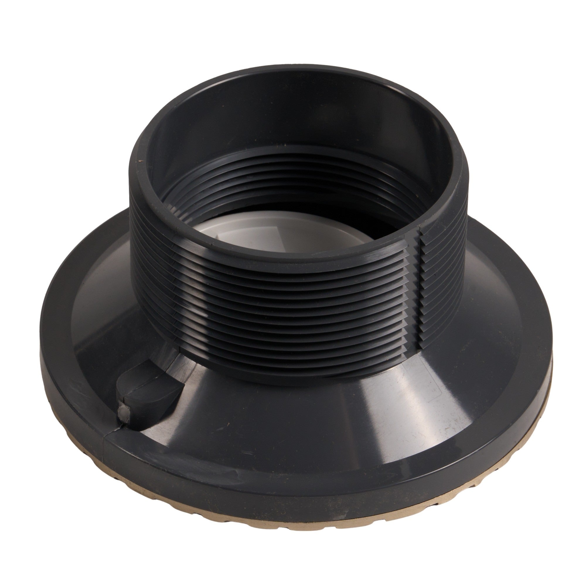 Jones Stephens 3 - 1/2 Plastic Cleanout Spud With 6 Nickel Brass CVR - APEX Supply Co.