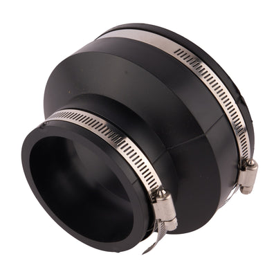 Flexible Adapter (Cast Iron-Clay-PVC) 4" x 3"