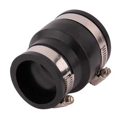 Flexible Adapter (Cast Iron-Copper Tubing-PVC) 2" x 1-1/2"