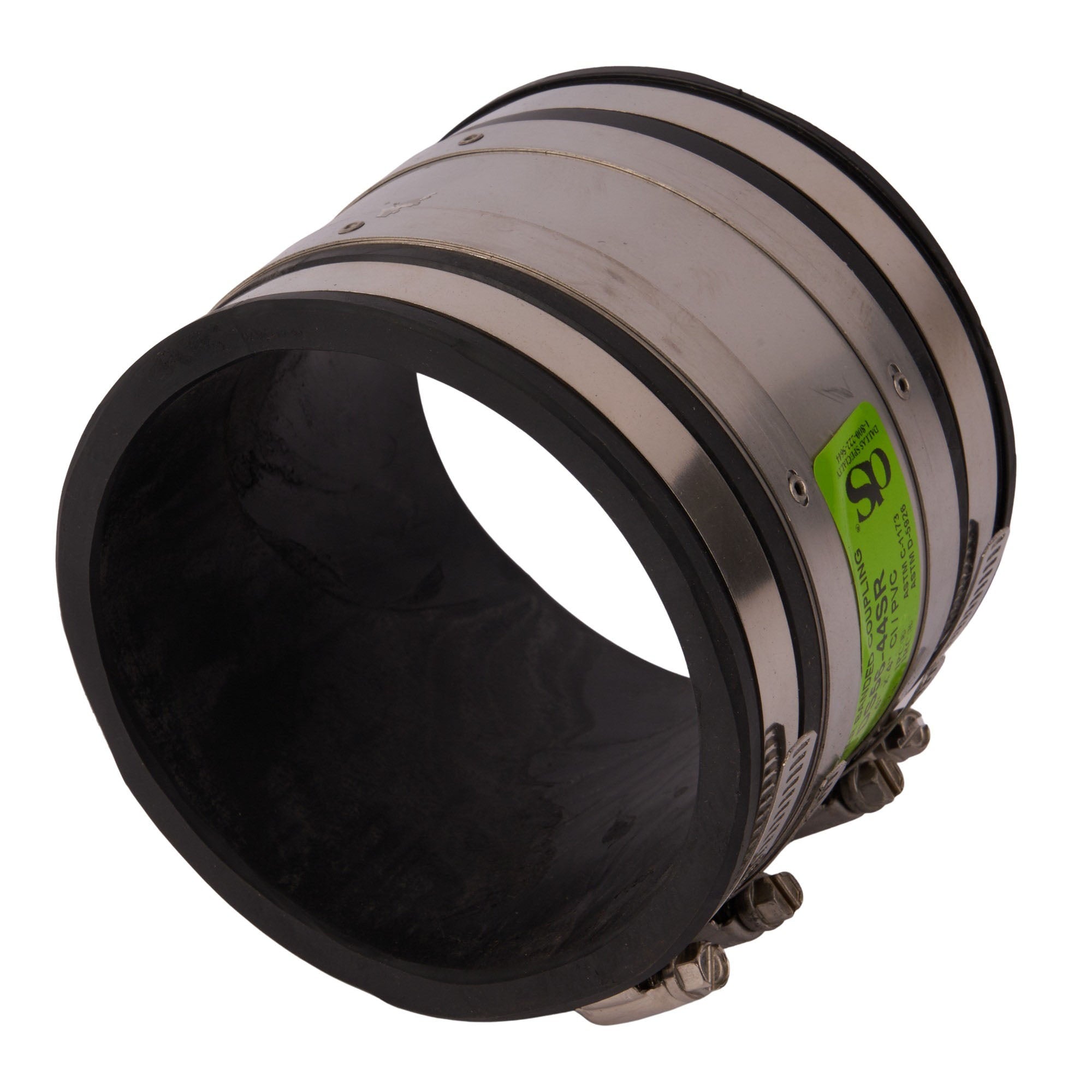 Shear Banded Flexible Coupling (Cast Iron-PVC) 4"