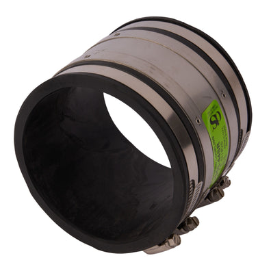 Shear Banded Flexible Coupling (Cast Iron-PVC) 4"