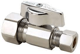 Ktcr14C Brasscraft 5/8 Comp X 3/8 Comp Str. Stop Bv Cp - APEX Supply Co.