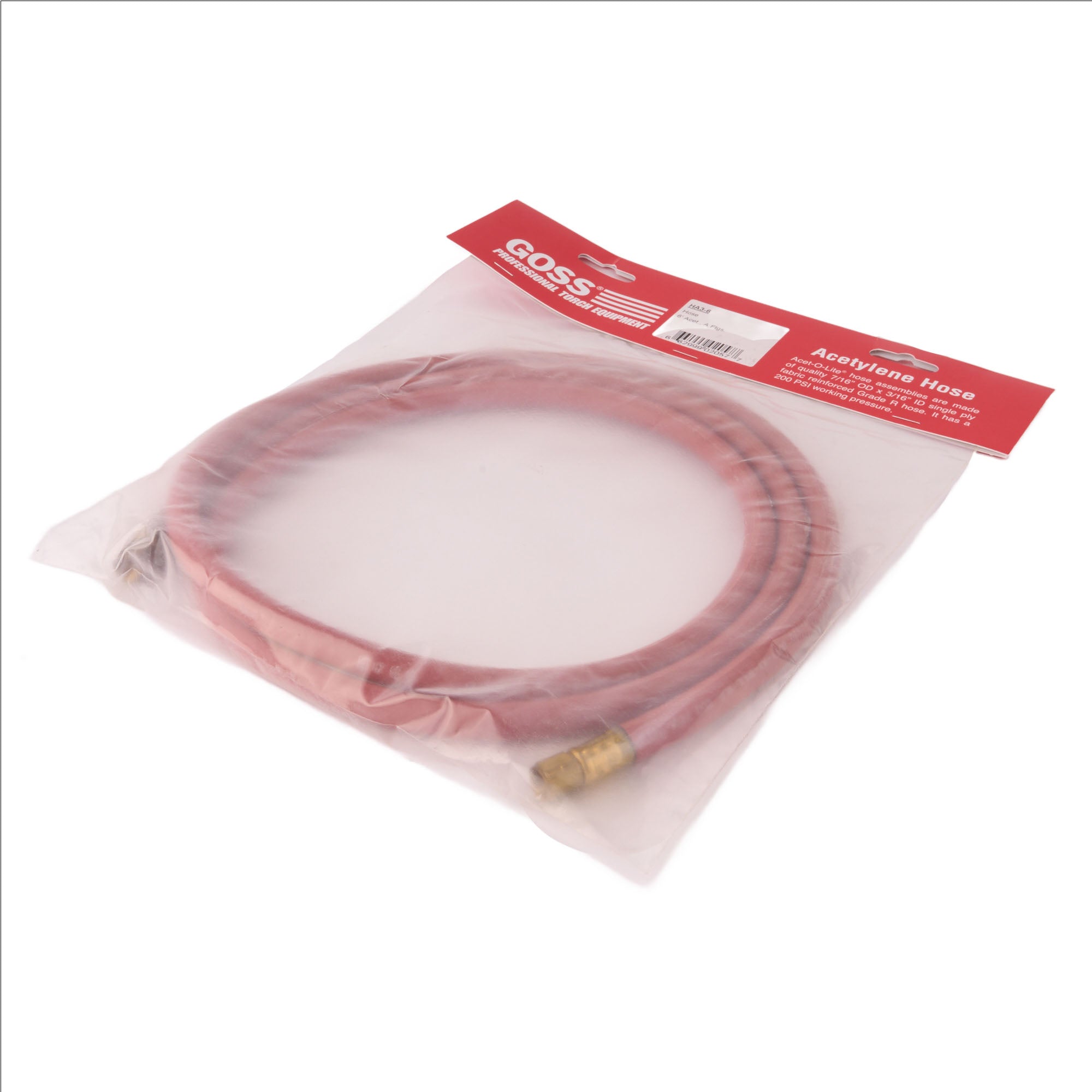 6 Ft 3/16 Fitted Torch Hose