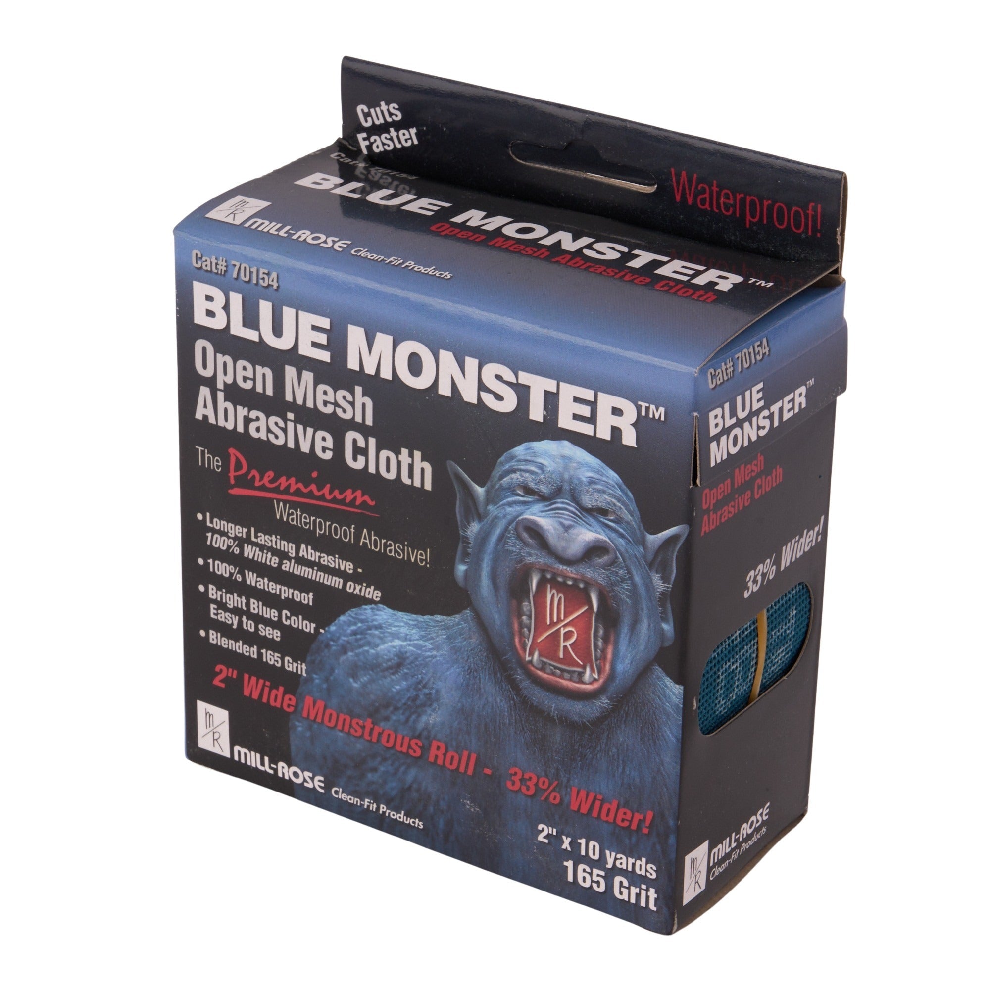 Blue Monster 2" x 10 yds. Aluminum Oxide Open Mesh Abrasive