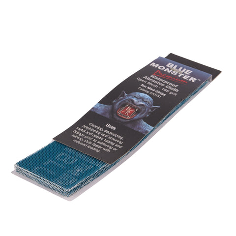Blue Monster 2" x 8" Mini Strips Aluminum Oxide Open Mesh Abrasive (Pack of 10)