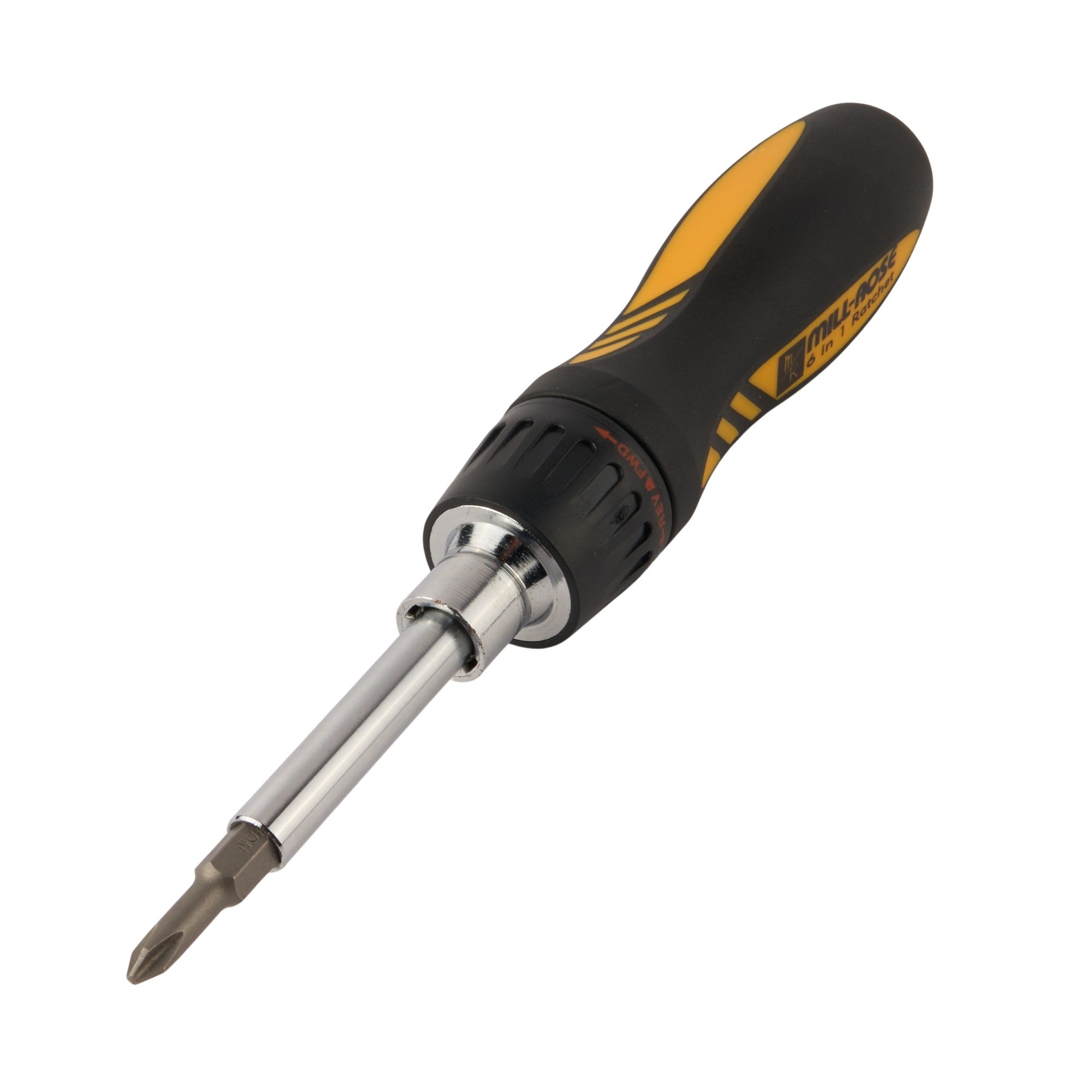 Mill-Rose 6-In-1 Ratcheting Screwdriver