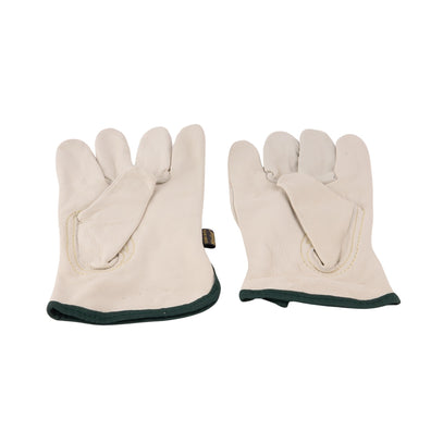 Elastic Back Cowhide Gloves Med. (N)
