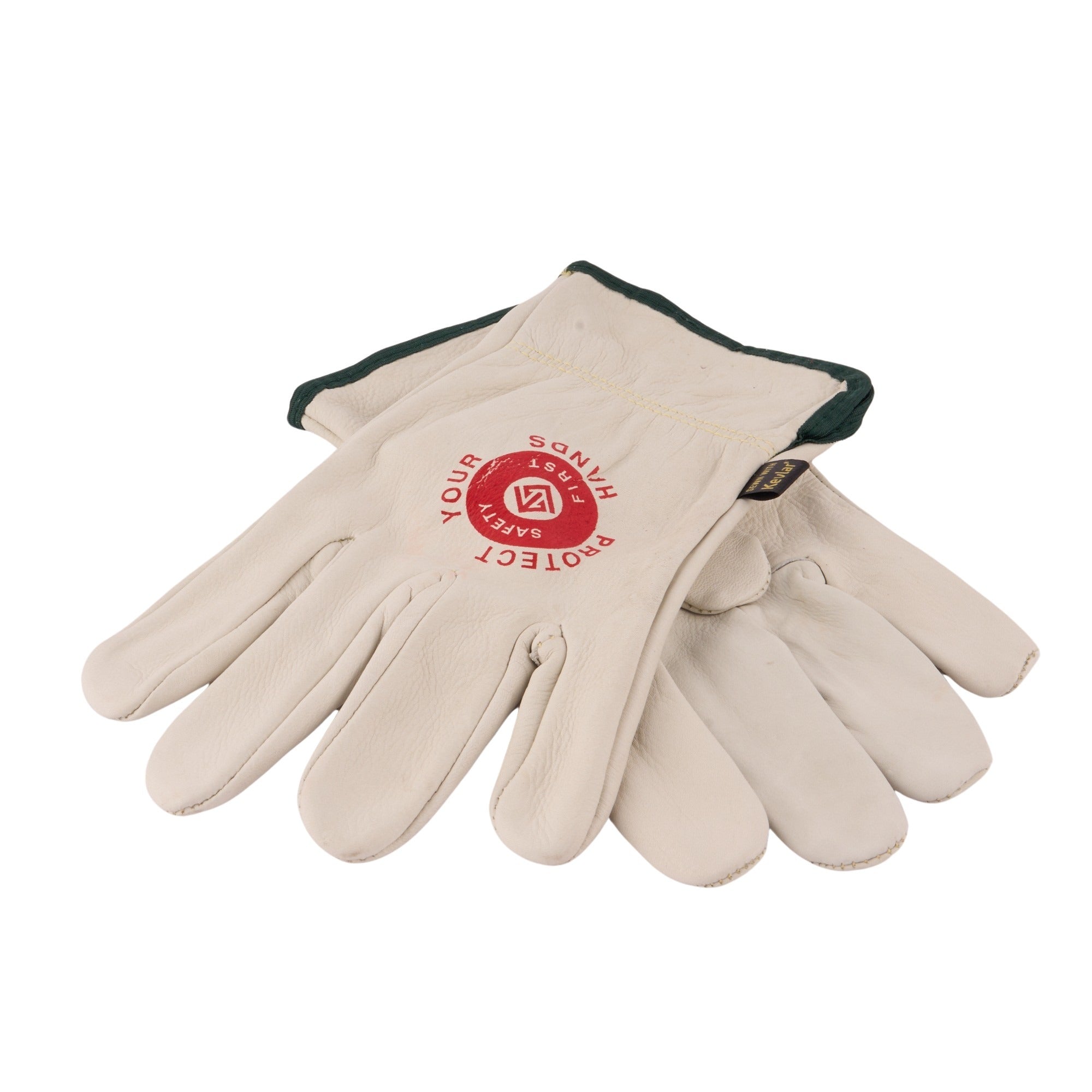 Elastic Back Cowhide Gloves Med. (N)