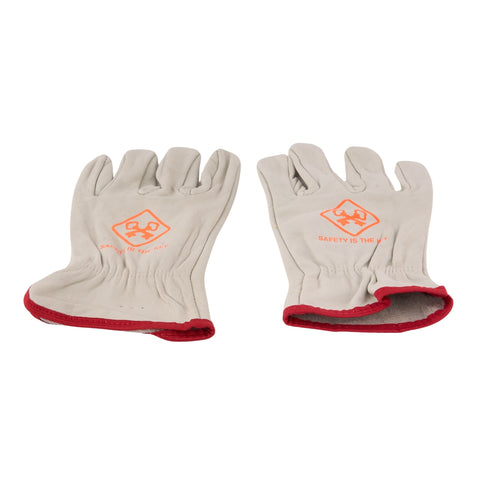 Elastic Back Cowhide Gloves Sm. (N)