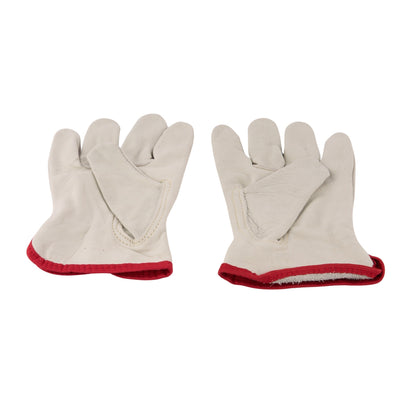 Elastic Back Cowhide Gloves Sm. (N)