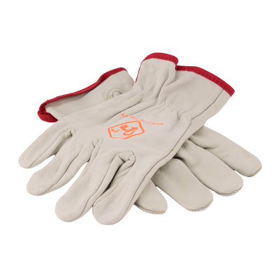 Elastic Back Cowhide Gloves Sm. (N)