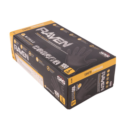 Raven Powder Free Black Nitrile-Large