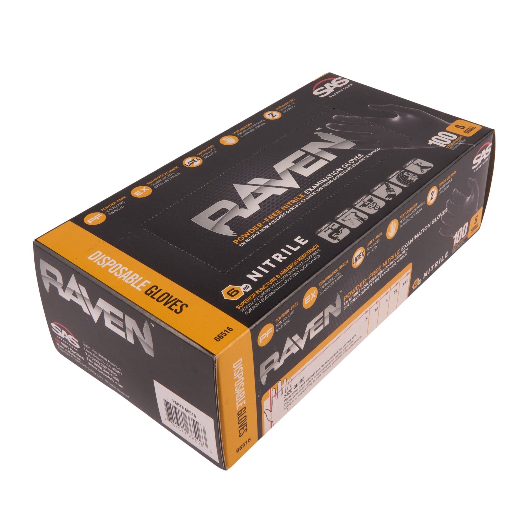 Raven Powder-Free Nitrile Glove - Small