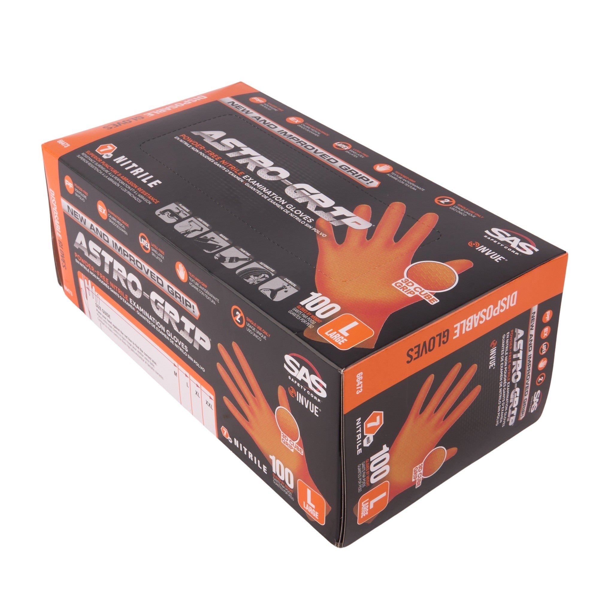 Astro-Grip Nitrile Disposable Glove Large