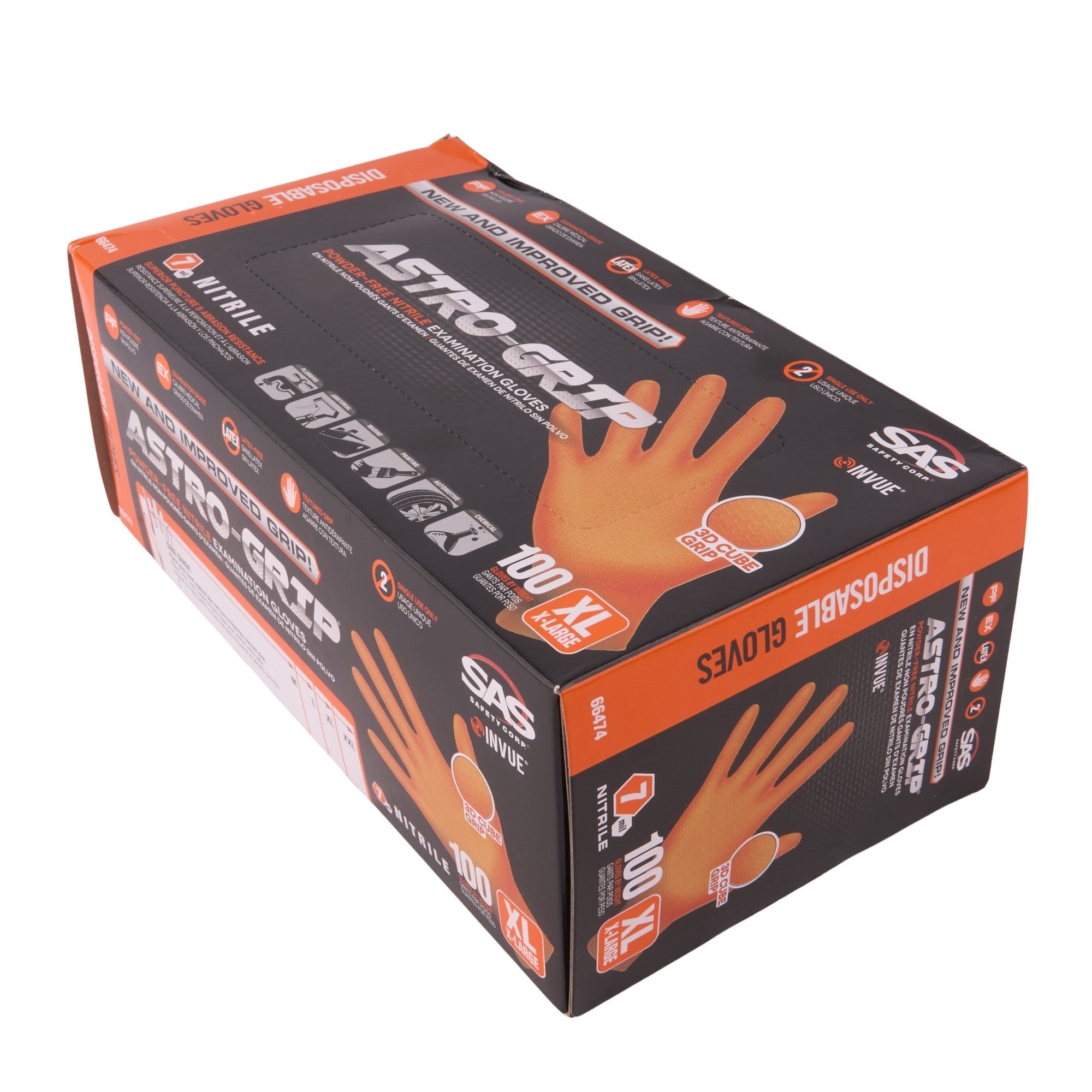 Astro-Grip Nitrile Disposable Glove Xl