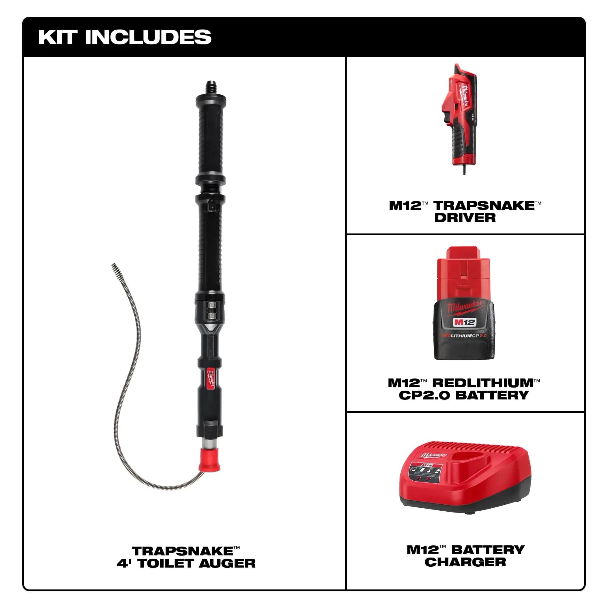 M12 TrapSnake Urinal Auger Kit - APEX Supply Co.