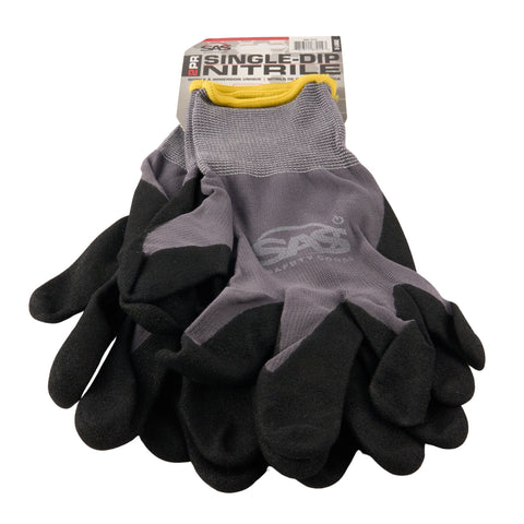 Single Dip Nitrile Palm W/ Sandy Finish Gloves - Xl