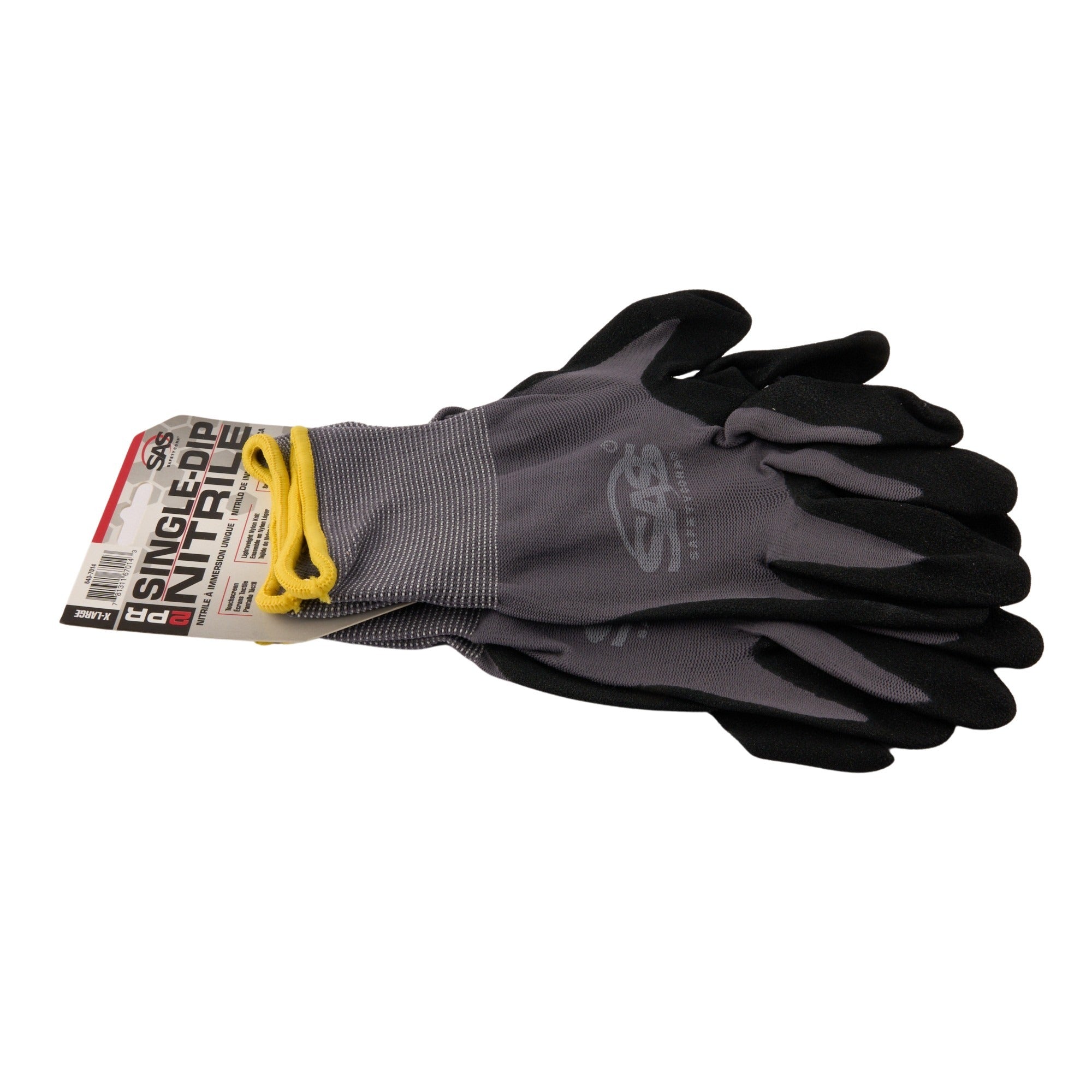 Single Dip Nitrile Palm W/ Sandy Finish Gloves - Xl