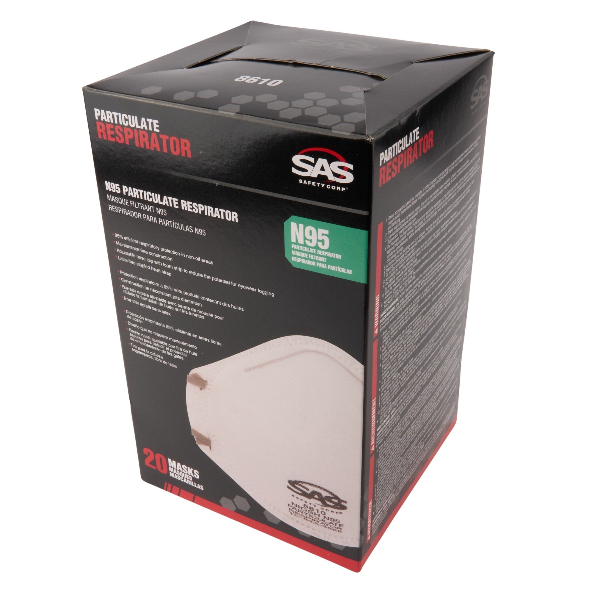 N95 Particulate Respirator Mask 20 Per Box