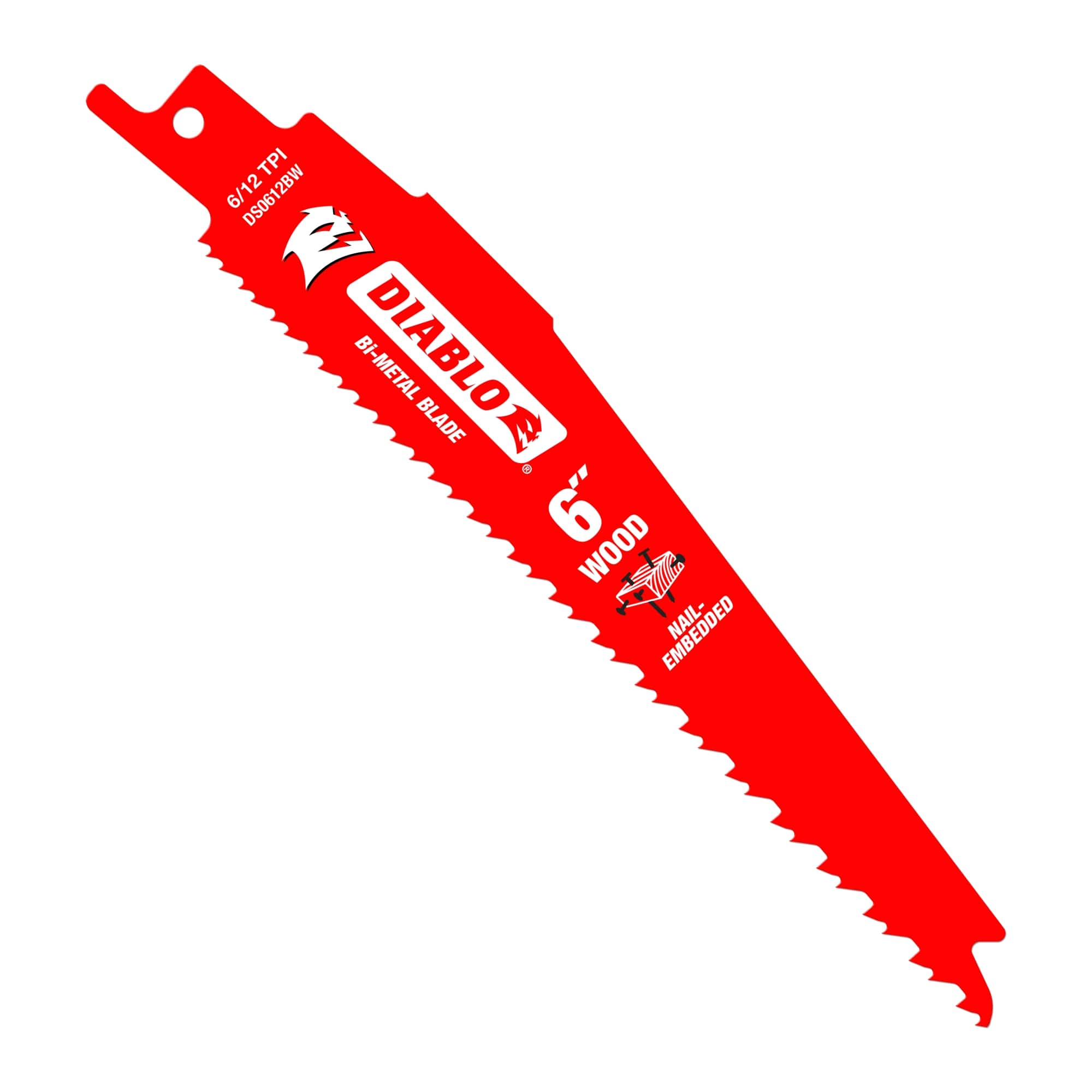Diablo 6"Demo Demon Il-Embedded Wood Blade 6/12Tpi