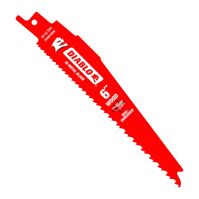 Diablo 6"Demo Demon Il-Embedded Wood Blade 6/12Tpi