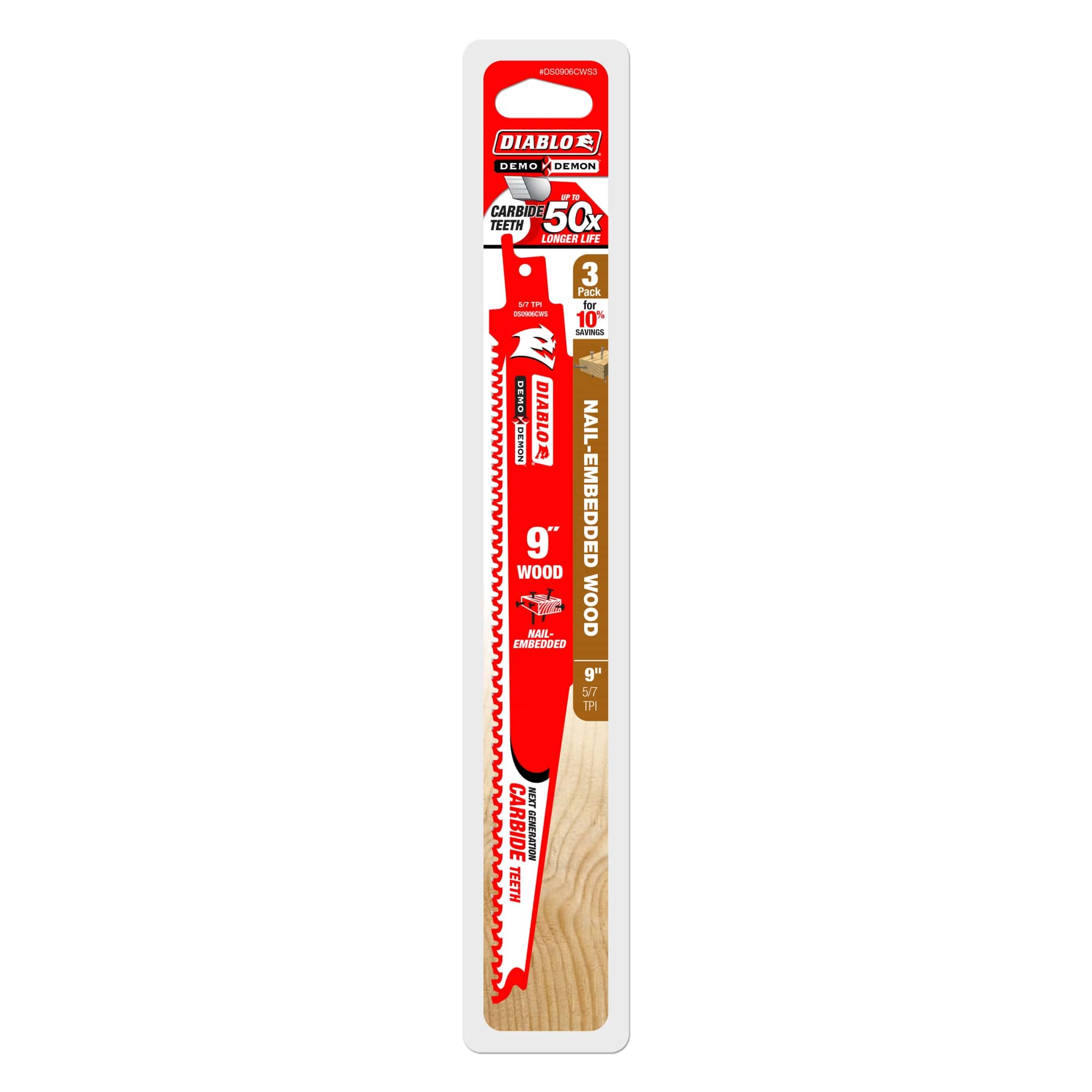 Diablo 9"Carbine Il - Embedded Wood Blade 6Tpi - APEX Supply Co.