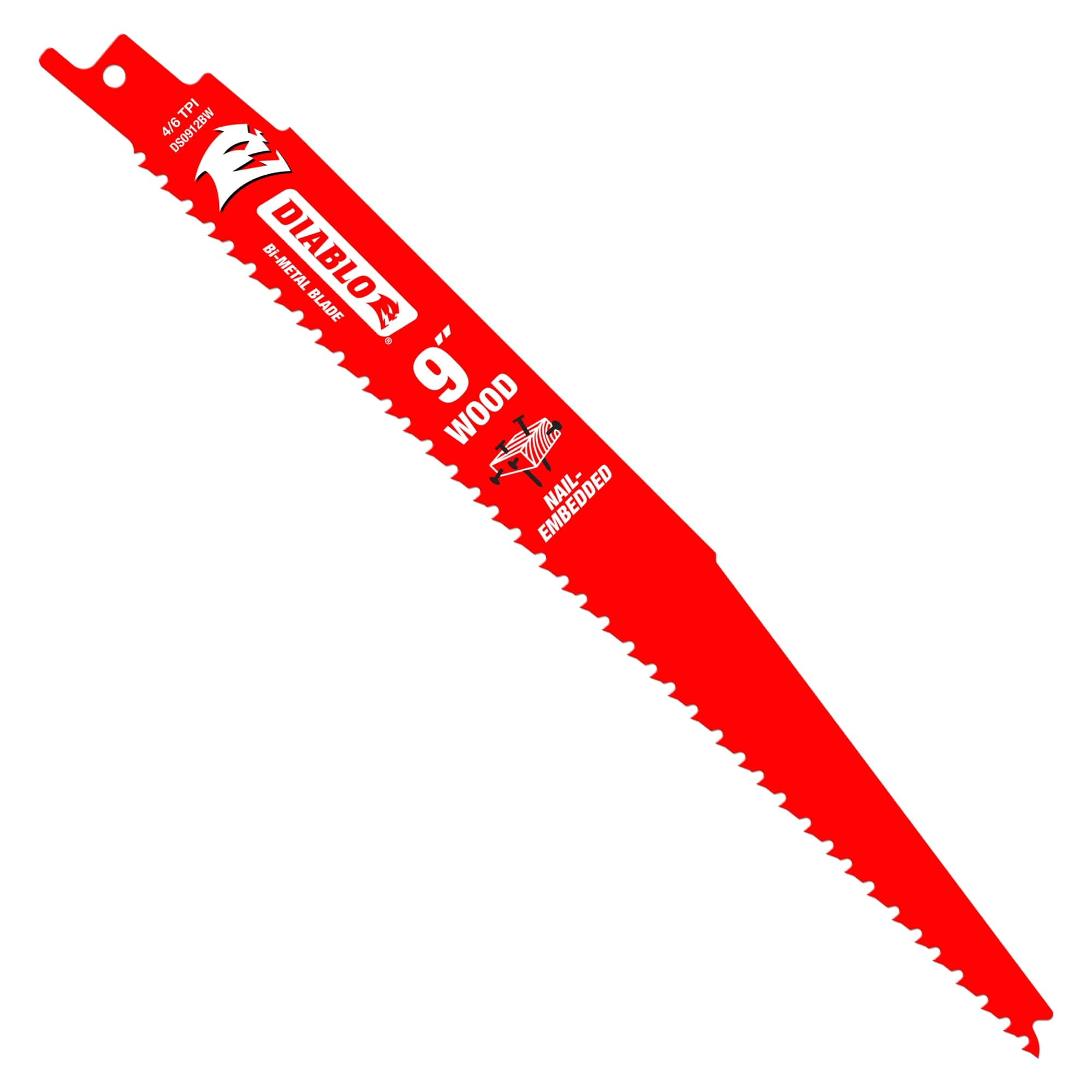 Diablo 9"Demo Demon Il-Embedded Wood Blade 6/12Tpi