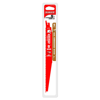 Diablo 9"Demo Demon Il-Embedded Wood Blade 6/12Tpi