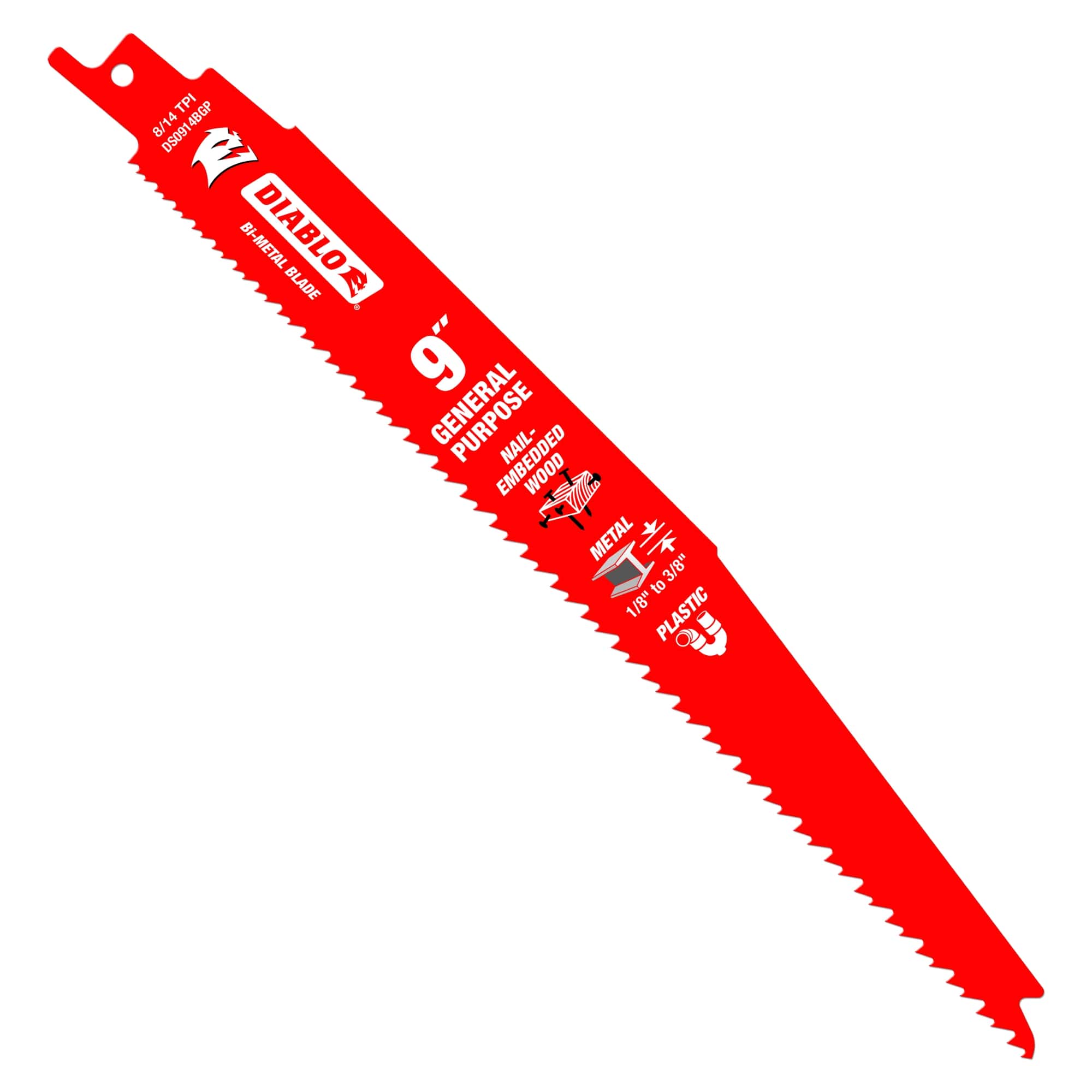 Diablo 9"Steel Demon General Purpose Blade 8/14Tpi