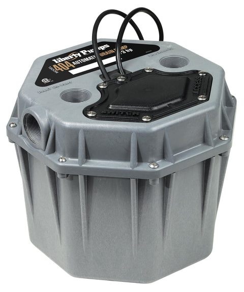 1/3 HP Residential Drain Pump - 115v - 10 ft Cord, 1-1/2" Connections - APEX Supply Co.