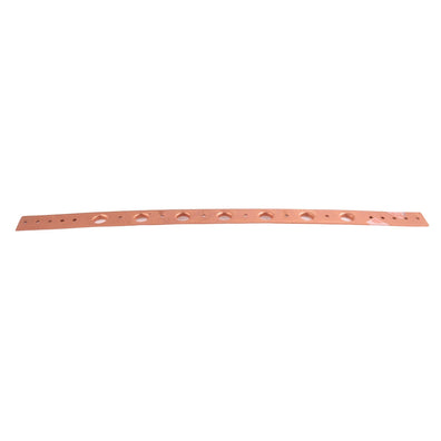 Copper Stub Bracket w/ extruded holes (20" Length) - APEX Supply Co.