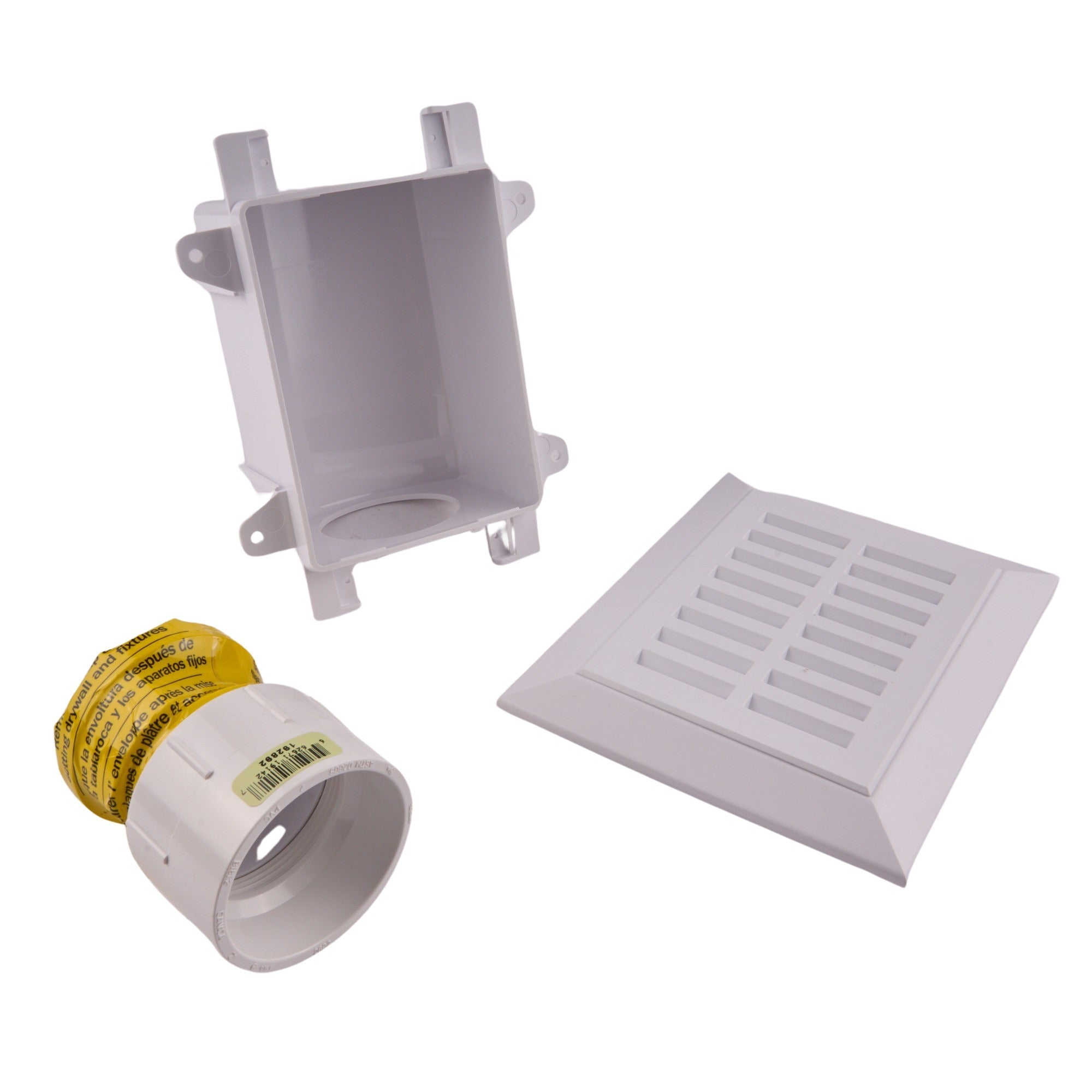 160 DFU Turbo Vent Air Admittance Valve w/ Access Box - 2" PVC Thread x Hub Adapter