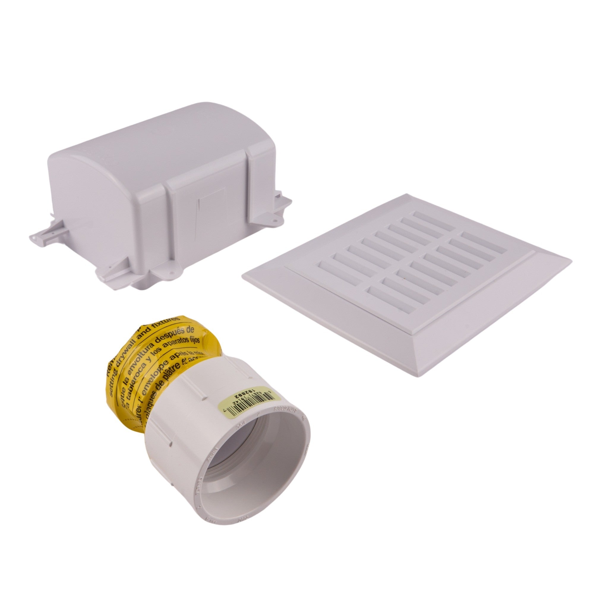 160 DFU Turbo Vent Air Admittance Valve w/ Access Box - 2" PVC Thread x Hub Adapter