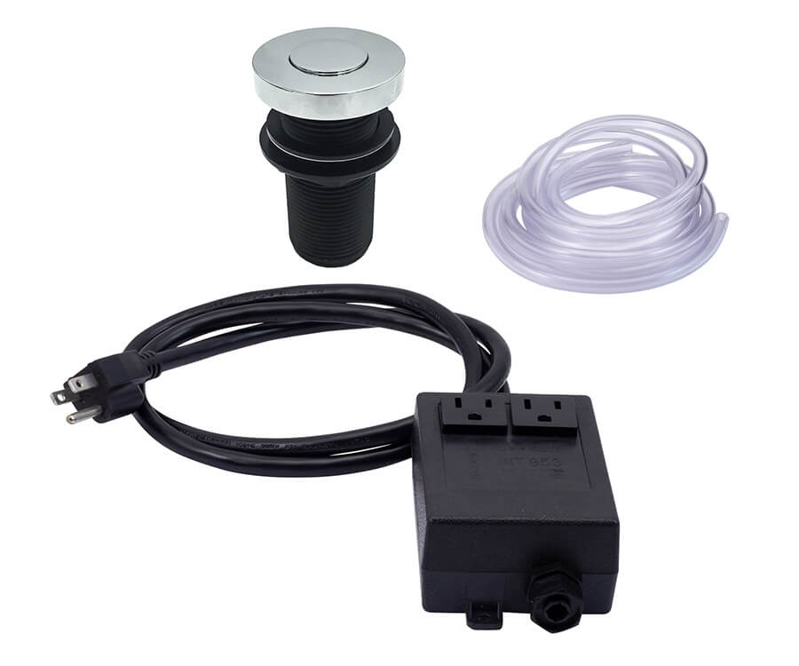 Mt957Mb Mountain Plumbing Deluxe Round Air Switch Kit Matte Black - APEX Supply Co.