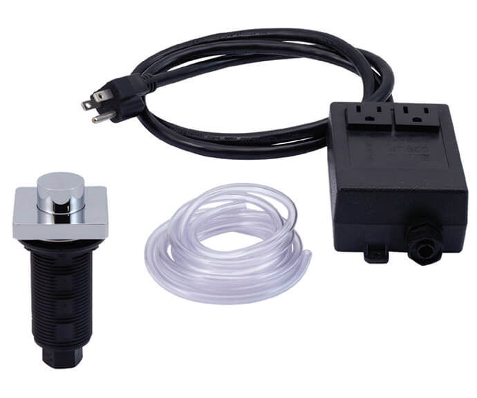 Mt962Rbrs Mountain Plumbing Square Deluxe Raised Waste Disposal Air Switch Ss - APEX Supply Co.