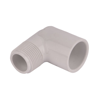 PVC Schedule 40 90° Street Elbow (Socket x MIP) 3/4"