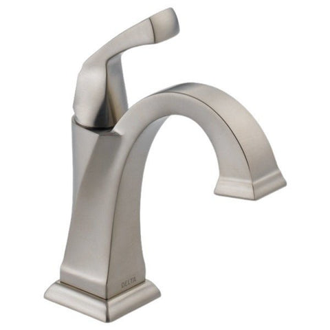 Delta Dryden Single Hole Bathroom Faucet with Diamond Seal Technology - Includes Pop - Up Drain Assembly - APEX Supply Co.