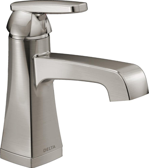 Delta Ashlyn Single Hole Bathroom Faucet with Push Pop - Up Drain Assembly - APEX Supply Co.