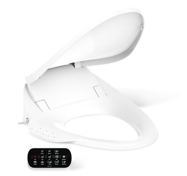 KOHLER C3 - 230 Elongated Bidet Seat with Heated Water, UV Self - Cleaning Wand & Touchscreen Remote - APEX Supply Co.