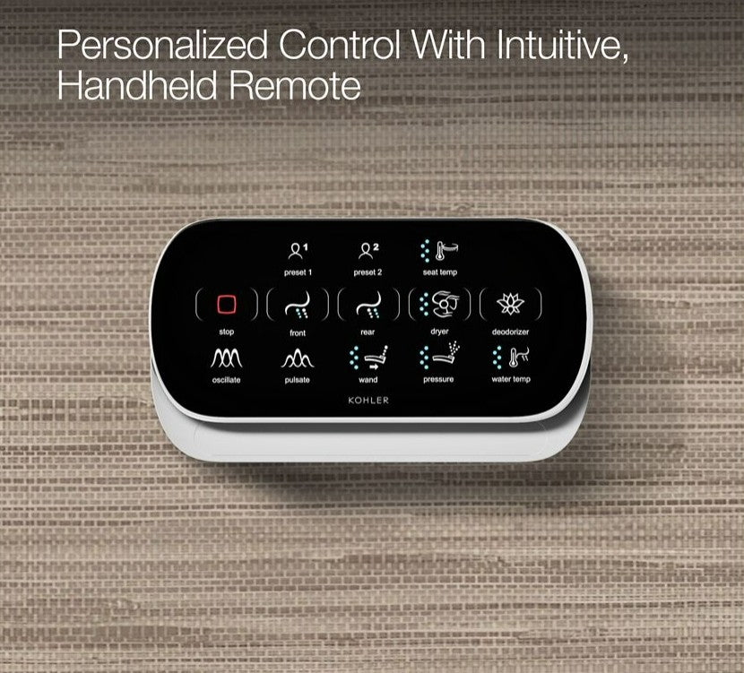 KOHLER C3 - 230 Elongated Bidet Seat with Heated Water, UV Self - Cleaning Wand & Touchscreen Remote - APEX Supply Co.