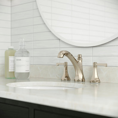 Pfister Arterra Widespread Bathroom Faucet with Metal Pop - Up Drain Assembly - APEX Supply Co.