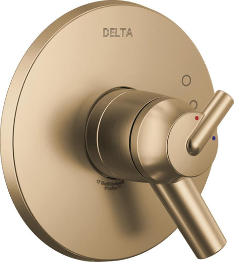Delta Trinsic Monitor 17 Series Dual Function Pressure Balanced Valve Trim Only with Integrated Volume Control - Less Rough - In Valve - APEX Supply Co.
