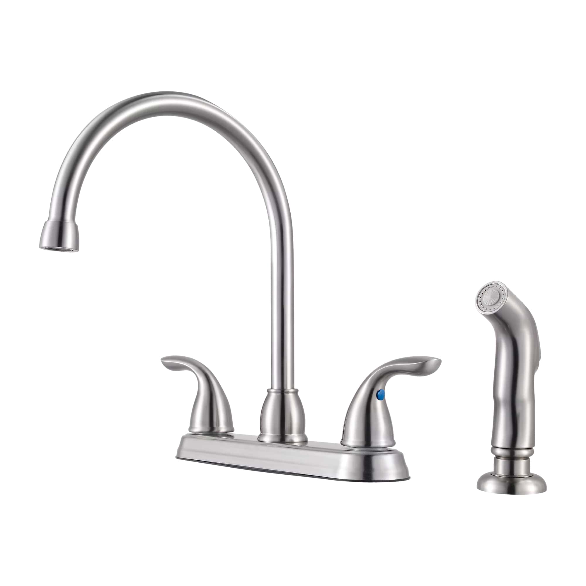Pfister Pfirst Series 1.8 GPM Gooseneck Kitchen Faucet - Includes Side Spray and Escutcheon - APEX Supply Co.