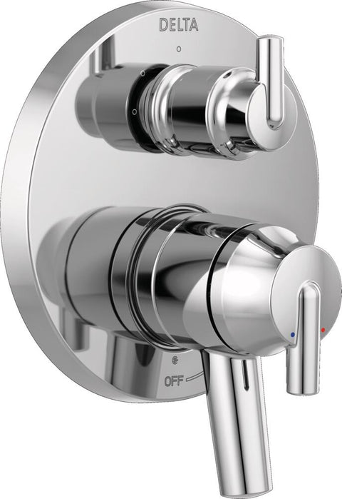 Delta Trinsic 17 Series Pressure Balanced Valve Trim with Integrated Volume Control and 3 Function Diverter for Two Shower Applications - Less Rough - In - APEX Supply Co.