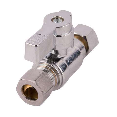 Chrome 1/4 Turn Compression Stop - APEX Supply Co.