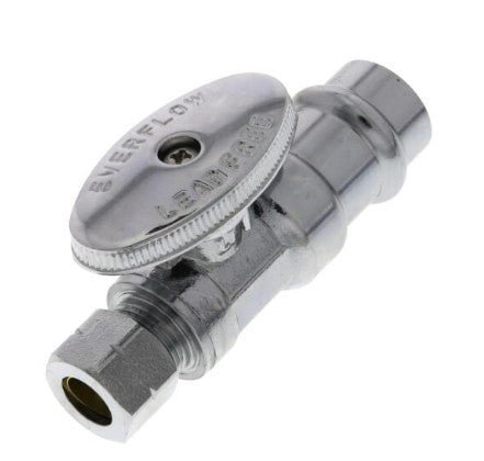 P82212Prnl Everflow 1/4 Trn Str Stop X 3/8 Comp - APEX Supply Co.