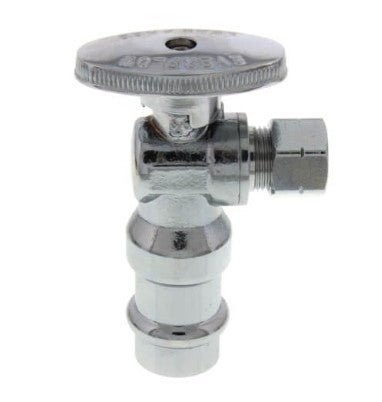 P81212Prnl Everflow 1/4 Trn Press Angle Stop X 3/8 Comp - APEX Supply Co.